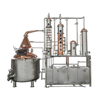 Alambic à gin miniature 50L avec panier à plantes aromatiques en acier inoxydable pour la fabrication artisanale de gin et de spiritueux aromatisés