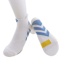 Chaussettes de compression sportives pour hommes, chaussettes de course en coton tricotées et rembourrées pour le sport, chaussettes de compression en coton pour adultes
