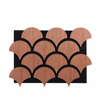 Panneau acoustique en bois moderne, réduction du bruit, revêtement mural, décoration murale intérieure pour chambre à coucher, hôtel, salle de classe, studio