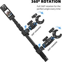 Soporte para Motocicleta BRDRC Insta360 X4/X5/X6, Abrazadera para Manillar, Kit de Palo Selfie Invisible para Accesorios de Cámara OSMO 360