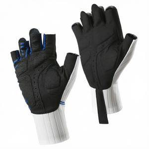 Guantes de Ciclismo de Medio Dedo para Hombre, Transpirables, Antideslizantes, de Poliamida y Nailon, para Ciclismo de Carretera, Deportes, Guantes de Agarre para Montar en Bicicleta - Product Image 1