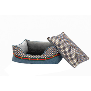 Lit pour <span class=keywords><strong>chien</strong></span> lavable, étiquette privée, logo personnalisé, housse entièrement amovible, motif à carreaux, carré, petit, moyen, grand, <span class=keywords><strong>canapé</strong></span> pour animaux de compagnie, chat - Product Image 5
