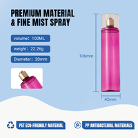 Flacon de parfum en plastique de voyage rechargeable, anti-fuite, avec vaporisateur à fine brume, idéal pour le stockage de parfum