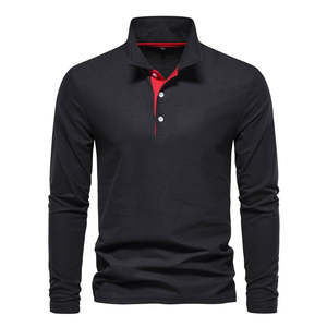 Polos de Hombre Altamente Transpirables, de Secado Rápido, Tejido de Punto, Manga Larga, Estilo Casual para Uso Diario - Product Image 2