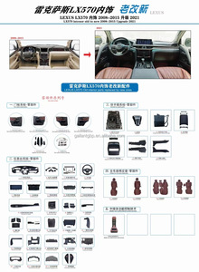Kit de mise à niveau de l'intérieur de voiture de luxe Longever, modification de conversion pour Lexus LX570 2008-2015 à 2016-2022, intérieur de voiture d'usine - Product Image 6