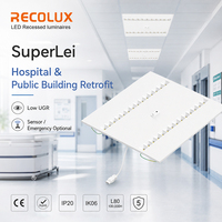 Kit Retrofit Panel LED Tersembunyi untuk Plafon, UGR19 170lmW untuk Pencahayaan Dalam Ruangan Komersial