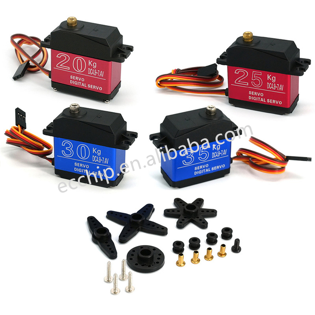 High Torque Metal Gear Digital Servo 20KG 25KG 30KG 35KG Robot Robotic Arm Robot