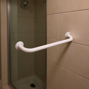 Barra de Apoyo Recta para Baño, de Seguridad, 57 cm, Blanca - Product Image 3