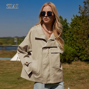 Outillage grandes poches brillant imperméable coton manteau profil <span class=keywords><strong>mi</strong></span>-<span class=keywords><strong>long</strong></span> épaissi coupe-vent femmes - Product Image 5