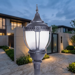 ไฟเสา LED HTY Acorn 40W/60W/80W ตัวเรือนอะลูมิเนียม IP65 ปรับเปลี่ยนค่าสีได้ หรี่แสงได้ รับประกัน 5 ปี เหมาะสำหรับสวน ใช้ไฟ AC - Product Image 3