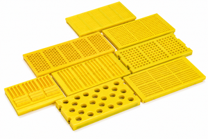 Maille de tamisage en polyuréthane TDI robuste pour le lavage de minerai, le criblage de gravier de carrière, anti-éblouissement, personnalisable, marque Hongqiong, pour l'industrie minière - Product Image 5