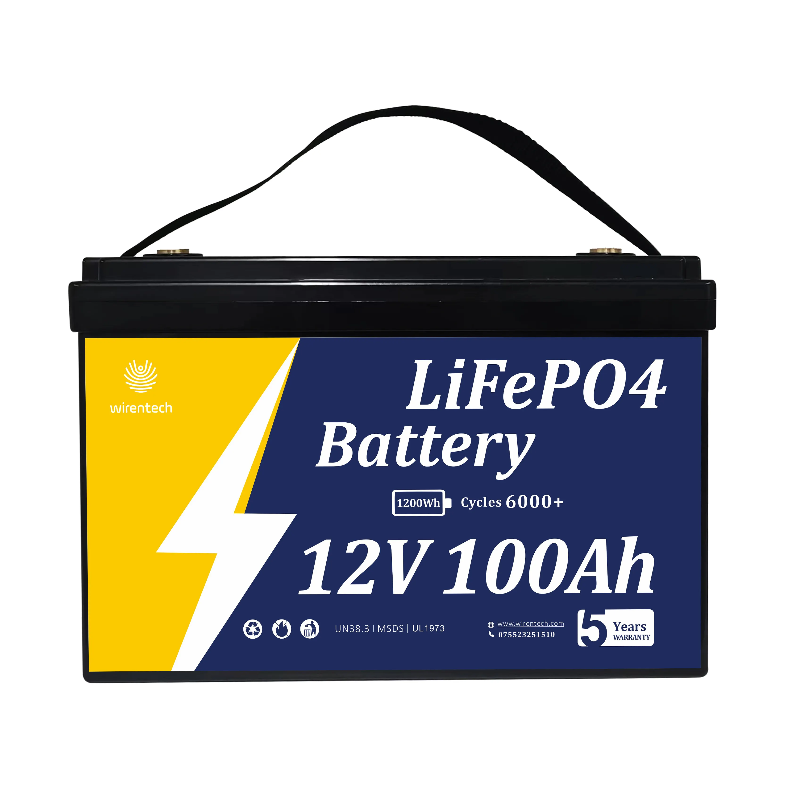 UL 12V 100Ah 200Ah ciclo profondo litio Backup avviamento batteria Off-Grid contenitore casa gruppo 31 Lifepo4 batteria al litio