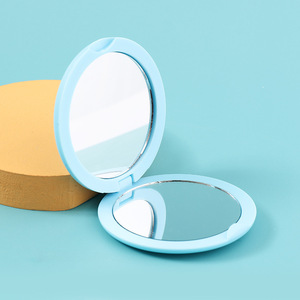 <span class=keywords><strong>Specchio</strong></span> Cosmetico Tascabile Pieghevole Personalizzato Smilelashes <span class=keywords><strong>con</strong></span> Finitura Argento, <span class=keywords><strong>Cornice</strong></span> in Plastica, Doppio Lato, Portatile - Product Image 3