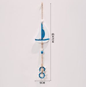 Colgante decorativo de estilo mediterráneo para colgar en la pared, jardín de infantes, faro colgante, <span class=keywords><strong>vela</strong></span>, artesanías de madera - Product Image 5