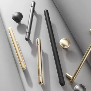 Minimalist T-Bar Cabinet Pulls Zinc Alloy Drawer Handles for Modern Villa Kitchen and Furniture - Product Image 2