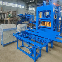Machine à briques creuses hydraulique type 4-15, machine de formage de blocs de ciment électrique, machine de fabrication de briques de ciment mobile