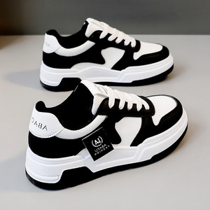 Chaussures plates pour femmes 2026, respirantes, à lacets, en PU, style sport décontracté, antidérapantes, tendance intemporelle, pour étudiantes - Product Image 5