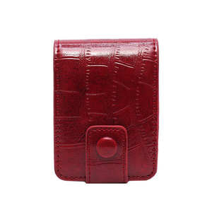 Mini Bolsa de Maquillaje para Lápiz Labial con Espejo, Estuche Cosmético Portátil de PU para Viaje, Bolsa de Almacenamiento para Retoques - Product Image 3