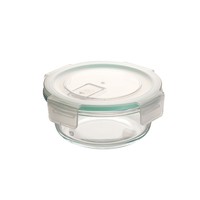 Bol à salade transparent en verre borosilicate, compatible micro-ondes et four, avec couvercle en PP, impression sérigraphiée, fermeture hermétique, forme personnalisable