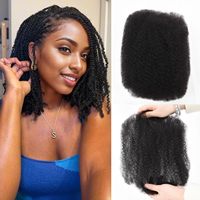 Extensions de cheveux humains Remy brésiliens 100% en vrac, sans nœuds, pour tresses bohèmes, torsades et dreadlocks afro crépues