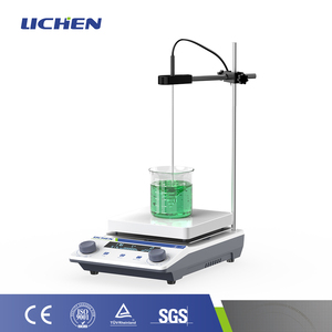 Placa Aquecedora Digital com Superfície Cerâmica, 300°C Máx., Proteção Contra Superaquecimento, para Agitador Magnético de Química e Educação - Product Image 1