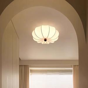 Lampe de plafond en soie vintage, style japonais, style chabi, chambre d'hôtes et salle à manger, style zen rétro - Product Image 1