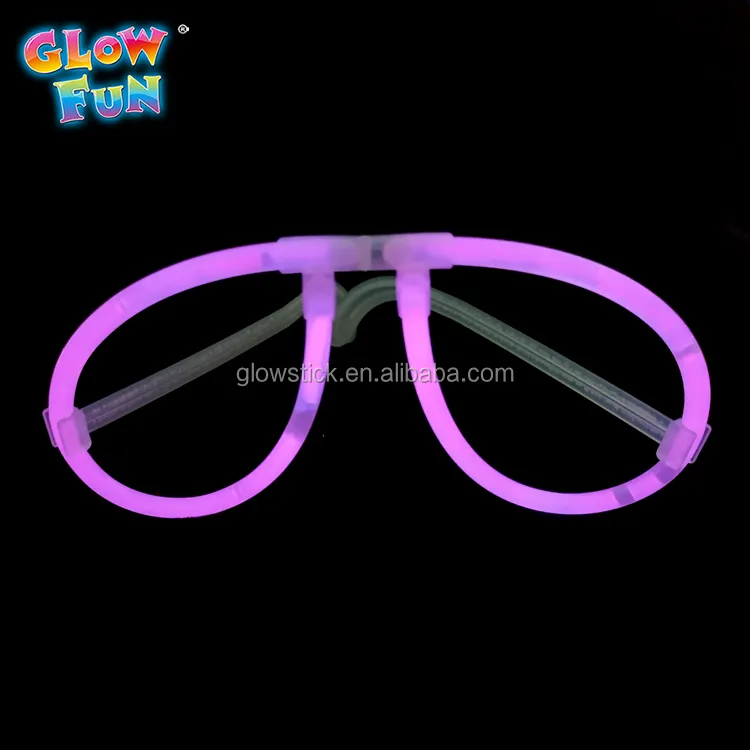 Lumistick Aviator Glow Eyeglasses | Light Up Neon Glow Eyewear | Illuminating Eye-catching Party Wear | Non-Toxic & Kids Safe Li