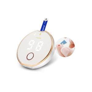 2023 Độ chính xác tốt nhất bệnh tiểu đường máy tính thử nghiệm Blood <span class=keywords><strong>Glucose</strong></span> Monitor 25/50/100 kiểm tra Strips glucometre với Bluetooth - Product Image 6