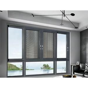 Ghana grille anti-cambrioleur métallique <span class=keywords><strong>coulissante</strong></span> pour népal <span class=keywords><strong>baie</strong></span> vitrée impact ouragan preuve bois des fenêtres en aluminium nigeria <span class=keywords><strong>prix</strong></span> - Product Image 2