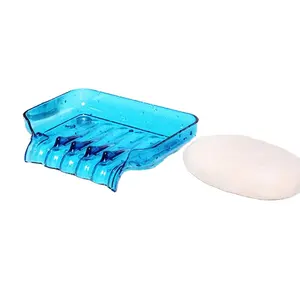 מחזיק סבון עם תבניות אביזרי אמבטיה לניקוז כיור סבון קופסת פלסטיק לניקוז סבון ספוג
