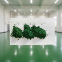 Pigment d'oxyde de fer vert en poudre pour revêtements de peinture de briques et bâtiments anciens, facile à colorer, fourni par les fabricants