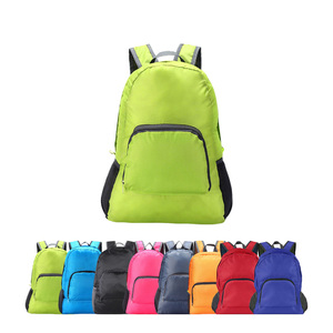 Promotional Foldable Backpack Custom Big Capacity Outdoor Travel Folding Backpack Bag with Logo