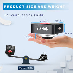 Microscopio de joyería YIZHAN 4K con cámara, lente de 60MP y anillo de luz, herramienta de clasificación de claridad de Gema para inspección gemológica, certificado CE - Product Image 2