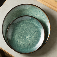 Ensemble de 12 assiettes à dîner en porcelaine Queenza, vente en gros, vaisselle de cuisine, assiettes en céramique, service pour 4 personnes, design de sérigraphie