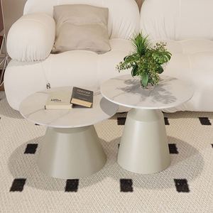 Mesas de centro de calidad de diseño personalizado Mesa con parte superior de forma redonda y mesas de centro con marco de <span class=keywords><strong>metal</strong></span> para la venta - Product Image 4