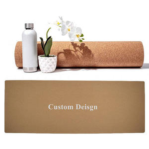 Gimnasio entrenamiento Fitness entrenamiento Tapis de yoga Mat logotipo personalizado orgánico ecológico blanco diseño impreso Natura corcho goma Yoga Mat - Product Image 4