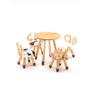 胶合板蒙特梭利桌椅套装木制学习桌幼儿活动桌儿童桌儿童婴儿家具椅