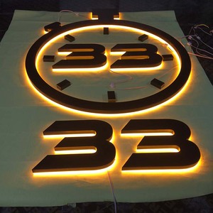 Letras LED de acero inoxidable, letreros retroiluminados con el <span class=keywords><strong>alfabeto</strong></span> en 3D, #304 - Product Image 6