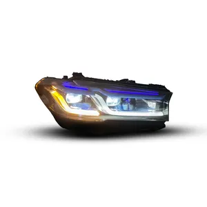 G30 전조등 BMW 5 시리즈 2018-2022 G38 G30 LED 전조등 자동차 업그레이드 M5 스타일 레이저 전조등