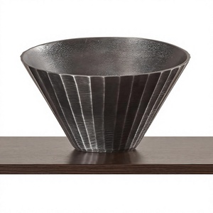 Cuenco vintage hecho a mano para refrigerios, galletas, decoración de mesa, accesorios para el hogar, cuenco grande curvo para frutas, hecho a mano. - Product Image 1