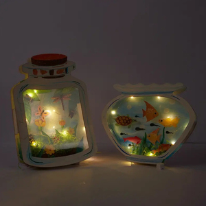 Botella DIY <span class=keywords><strong>mundo</strong></span> juguetes artesanales hechos a mano para niños paquete de material creativo hecho a mano juguetes educativos - Product Image 5