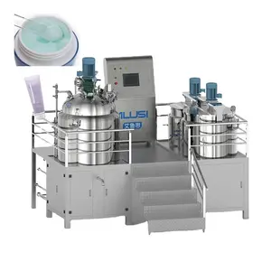 Fixed Type Vacuum Emulsifying Mixing Tank Body Cream Mixer Skin Care Making Machine