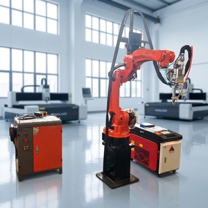 Ligne de production de soudage laser robotisé, robot 6 axes anti-collision pour la fabrication des métaux, traitement de l'industrie de l'énergie nouvelle - Product Image 3