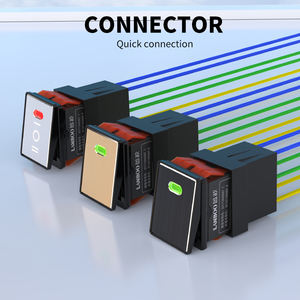 लानबू 28 मिमी * 22 मिमी rgb विकल्प 2/3 स्थिति लेचिंग रॉकर स्विच 2nc 9-24v 220v डस्टप्रूफ ब्लू लीड ip65 16a कंप्यूटर सामग्री - Product Image 3