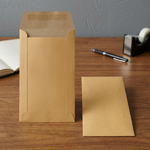 Golden Kraft <b>Paper</b> Envelopes 70x120mm 85gsm Small <b>Seed</b> Pocket Gummed Closure OEM Model 9G2646 Made in Malaysia Garden Home Use - Product Image 3