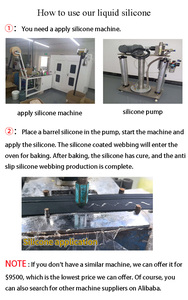 Ban nhạc đàn hồi Silicone lớp phủ mực cho máy in Silicone dệt vải không thấm nước Silicone lớp phủ - Product Image 5