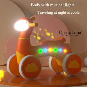 <span class=keywords><strong>Vente</strong></span> directe d'usine musique lumière enfants Balance <span class=keywords><strong>voiture</strong></span> 1-3 ans bébé Scooter à quatre roues coulissant bébé Push Walker enfants balançoire <span class=keywords><strong>voiture</strong></span> - Product Image 4