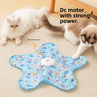 Jouet de chasse transfrontalier en plastique anti-chats avec couvercle de chasse, baguette de stimulation rotative pour animaux de compagnie, jeu d'intérieur divertissant et auto-amusant
