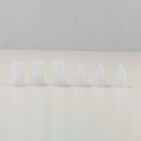 Flacon cosmétique en PET cylindrique avec bouchons anti-enfants et anti-effraction pour les soins de la peau, disponible en 10 ml, 15 ml, 20 ml, 30 ml, 50 ml, 100 ml