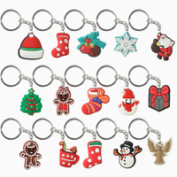 Porte-clés personnalisé avec logo de dessin animé, vente en gros, mini porte-clés en caoutchouc mignon, cadeaux de fête, cadeau d'entreprise
